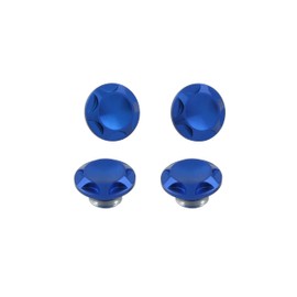 POSH 001822-01 Motorcycle Goods Cap Bolt Cover for NASA Type M6 Blue General Purpose