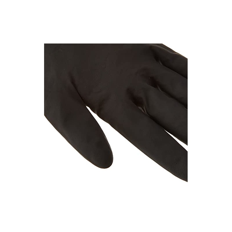 Euro Style Disposable Latex Gloves Medium Black/M – 100 g