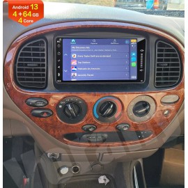 Vorally For Toyota 2000-06 Tundra, 01-07 Sequoia 4+64G Android 13 CarPlay Radio GPS WiFi