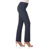 Rekucci Pantalón de pierna recta para mujer con control de