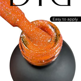 DIDIER LAB – Gel Polish Brillant No 14 – Professional Manicure Pedicure Nail Gel Polish with Sparkling Platinum Hue –Light Reflective Shimmer - Rich Pigment for Complete Nail Coverage – UV LED Lamps