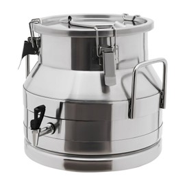 12L/3.17 Gallon Milk Can Anti-Rust Storage Barrel w/a Faucet,Milk Can Sealed Bucket Oil Bucket Bucket Wine Bucket Milk Tea Household Bucket Dry Food Grain Cereal Rice Storage Container