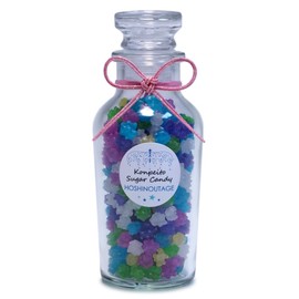HOSHINOUTAGE Konpeito Japanese Star Sugar Candy Glass Bottle series Amanogawa 3.17oz [90g]