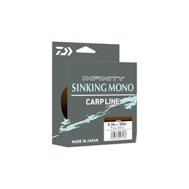 Daiwa Infinity Sinking Mono, 0,37mm, 10,10kg, 22,0lb, 3000m, Braun, Monofile Angelschnur, 12765-337