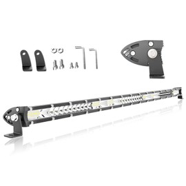 32 Inch Automobile LED Light Bars, Ultra-Thin LED Spot & Flood Combo Work Light,Single Row Off Road Light Bar,Car Roof Front Bar Middle Net Refitted lamp(32 Inch)