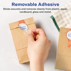 Avery Matte White Removable Cigar Labels with Sure Feed Technology, Print-to-The-Edge, 1.5" x 3.5", 250 Removable Labels, Laser/Inkjet Printable Labels