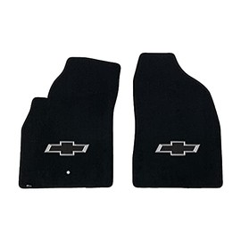 Lloyd Mats Custom-Fit Carpeted Floor Mats Premium Luxury Car Floor Liners for Chevy HHR 2006-2011 - 3D Black Bowtie (Charcoal, 2PC - Fronts)