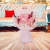 Preserved Flowers Bouquet, Pink Rose Flowers Gift for Valentine's Day,