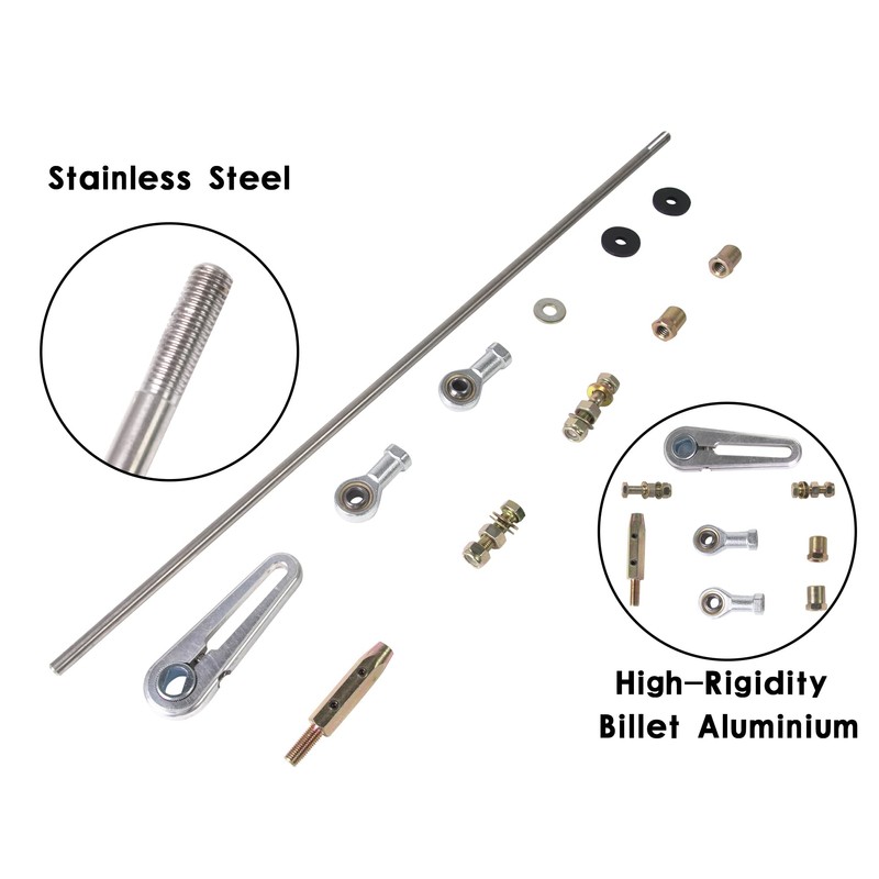 MIKODA Billet Aluminum Shift Transmission Column Linkage Kit Compatible with