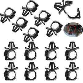 YehVeh 15 Pack Car Wire Loom Routing Clips OD 1/2" Push Mount Car Wire Loom Clips Fuel Line Retainer Bracket for GM Ford Jeep Boat Trailer UTV Lawn Mower Wrangler Sedan UTV Engine Fuel Hose Pipe Cable