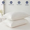 LINENOVA 100% Luxury Cotton Standard Pillowcases(Set of 2),Super Soft and