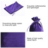 Tarot Storage Bag with Drawstring Velvet Durable Coin Bag (Purple)