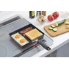 Tamahashi Divider Frying Pan, 73-Split, for Bento, Cooks Two Dishes