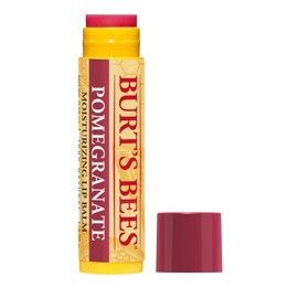 Burt's Bees Bálsamo labial hidratante 100% natural, granada con cera de abejas y extractos de frutas, 1 tubo
