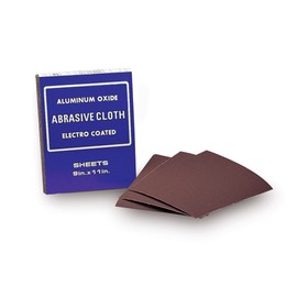 Mercer Industries 225400 Mercer 9x11 Aluminum Oxide Cloth Sheets Grit 400X, 50 Pack,