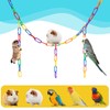 200PCS Plastic Chain Links, Colorful Rainbow DIY C-Clips Chains Hooks