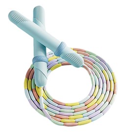 JYJLLM dynamic skipping rope with counter - perfect weighted skipping rope for kids & adults, durable rope for fitness, boxing & fun, includes skipping ropes for adults & kids, jump rope mat (blue)