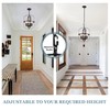 Black Chandelier 6-Light,Ellipse Farmhouse Chandeliers for Dining Room Light Fixture,E12