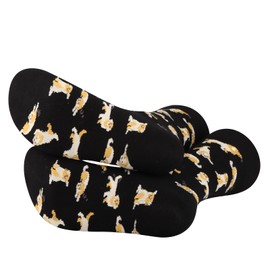 G2TUP 2 Pairs Golden Retriever Lover Gift Golden Retriever Socks Golden Retriever Owner Socks Golden Retriever Mummy Gift (US, Alpha, One Size, Regular, Regular, Golden Retriever 2p)