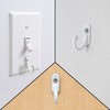 Chanvoo Light Switch Plate Hooks, 3 Pack Tiny Wall Mounted