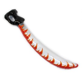 PMS 29" PRINTED AST COL CURVED CUTLASS SWORD IN BAG W/CARD