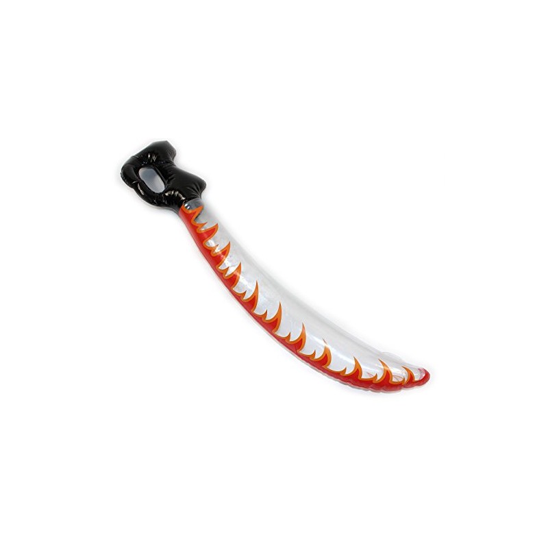 PMS 29" PRINTED AST COL CURVED CUTLASS SWORD IN BAG