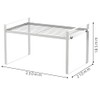 HQahnekme Kitchen Cabinet Organiser, Shelf Insert with Non-Slip Mat, Kitchen