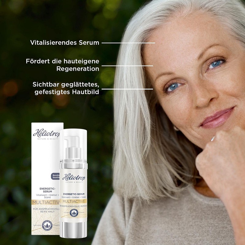 Heliotrop Anti-Ageing Serum for Demanding, Mature Skin, Vegan Face Care
