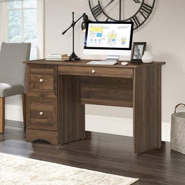 Tangkula Computer Desk with 3 Drawers, Wooden Home Office Desk PC Laptop Notebook Desk, Compact Study Desk Writing Desk, Computer Workstation Ideal for Home & Office
