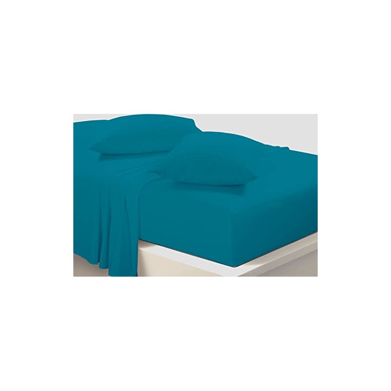 Fitted Bed Sheet With FREE MATCHING 2 X PILLOW CASES