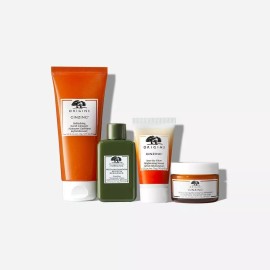 Origins GIFT of GLOW GinZing & Mega-Mushroom Hydrating Glow Set NIB