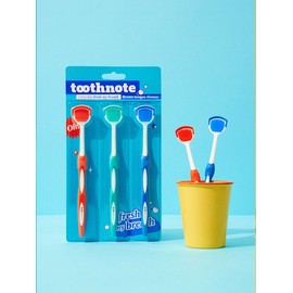 White stain removal tongue cleaner 3-piece set (orange + blue + mint) / 백태제거 혀클리너 3종세트 (오렌지+블루+민트)