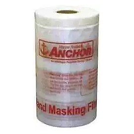 Intertape 4" x 27.5 m Clear Polyethylene Film Masking Film 0.47 mil, Series HMF