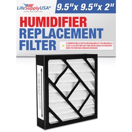 LifeSupplyUSA Humidifier Filter Replacement Compatible with Bionaire 911D Models C22 C33 W2 W6 W7 W9 W25 W0210 W0305 W0310 W0340 W0840 W2845