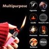 Cute Lipstick Lighter, 2 Pack Soft Flame Refillable Butane Lighter