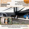TonGass RV Sewer Pipe Adapter 3" Rotating Rigid Bayonet Adapter