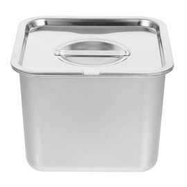 GALPADA Recipientes Congelables De Acero Inoxidable Con Tapa Caja De Helado Para Almacenar Helado Casero Postres Y Alimentos Congelados Compacta Para 