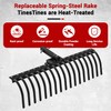 LTSEAME 48" Durable Tow Behind Landscape Rake Tractors Rake Fits