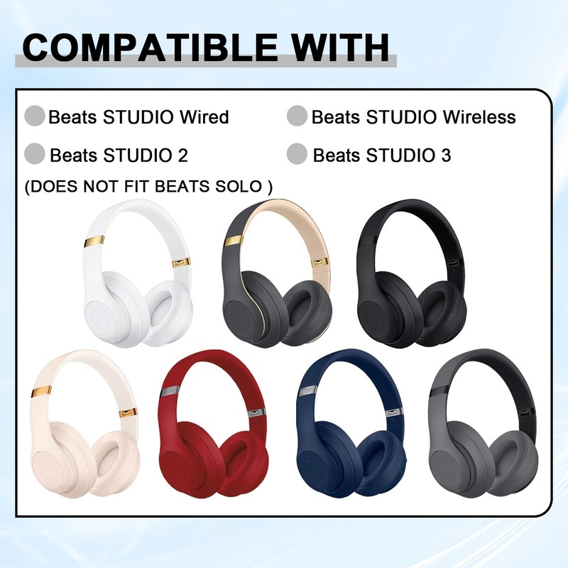 Replacement Ear Pads for Beats Studio 2 & Studio 3