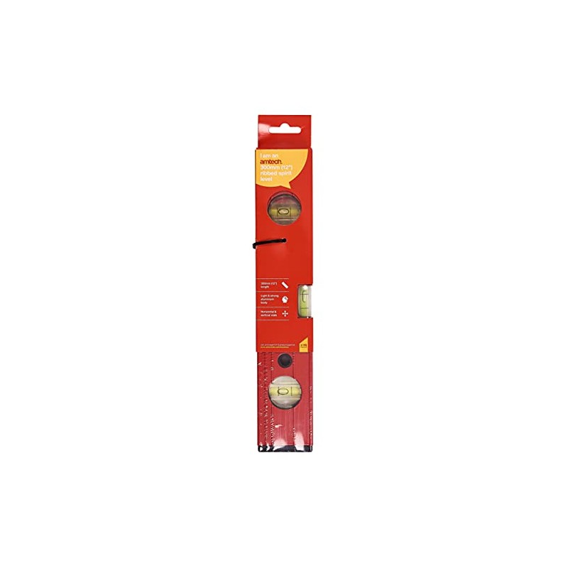 Amtech P4455 300mm (12") Ribbed Spirit Level