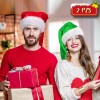 Gorros Navideños Sombreros Extendido Santa Adorno Fiesta 2pz