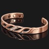 Ladies Pure Copper Magnetic Bracelet Women Copper Bangle Cuff 6