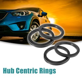 ACROPIX 87.1 to 108mm Hub Centric Rings Black - Pack of 4