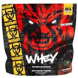 Mutant Whey Protein Powder Proteina en Polvo con 3 Fuentes de Proteina de Suero Enzimas Digestivas y Aminoacidos Sabor Triple Chocolate 5 lb 2.27 kg N