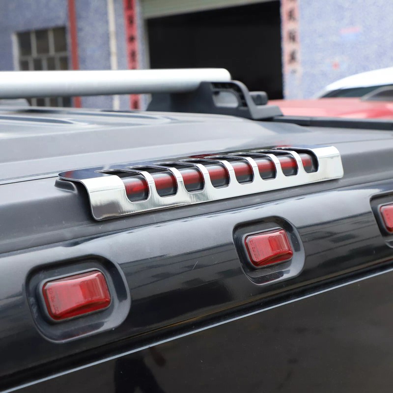 car-attention Alloy Rear Tailgate 3rd High Brake Light Trim Cover