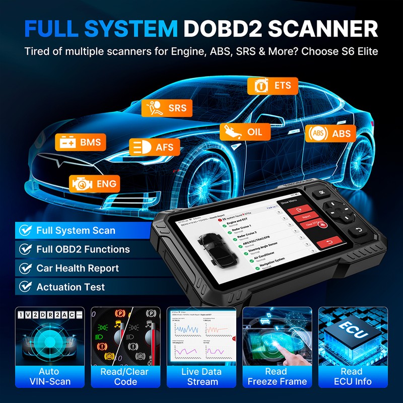 Automotive Diagnostic Scanner Full System Bi-Directional Scan Tool FCA AutoAuth