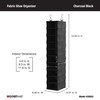 ClosetMaid 20502 10-Shelf Fabric Hanging Closet Organizer for Shoes, Hats,