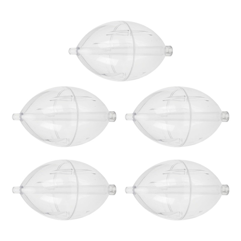 Gllehkt 5Pcs FishingsCastings Bobbers Float Fishing Clear Float Plastics Oval