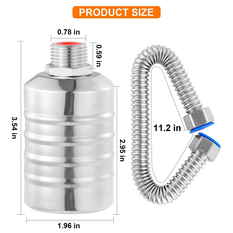 Control Float Valve, Stainless Steel Automatic Water Level Control Valve,