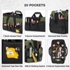 HISEA Heavy Duty Tool Bag 20 Pockets, 16-Inch Portable Tool